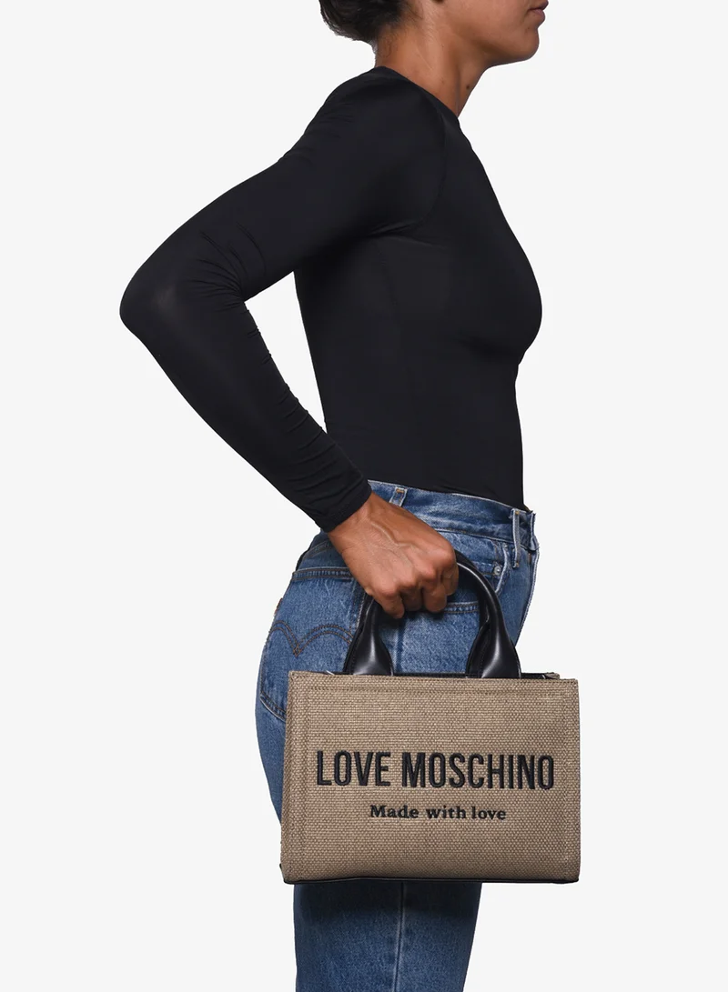 Love Moschino  Cargo Canvas Tote Bag for Women | Best Price UAE